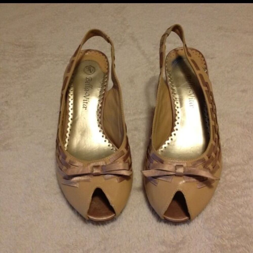 Bella~Vita Women's Shoes Leather/Fabric Heels Shoes Size 6.5